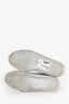 Givenchy White/Blue Leather Reverse Logo Low Top Sneaker Size 37
