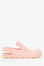 Bottega Veneta Pink Rubber Puddle Slingback Mules Size 40 Mens