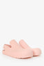 Bottega Veneta Pink Rubber Puddle Slingback Mules Size 40 Mens