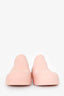 Bottega Veneta Pink Rubber Puddle Slingback Mules Size 40 Mens