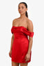 Reformation Red Silk Mini Dress Size 10