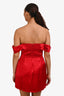 Reformation Red Silk Mini Dress Size 10