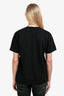 Comme Des Garcons Cotton Black Two Hearts Patch T-Shirt Size L