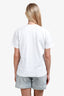 Comme Des Garcons Cotton White Giant Heart Print T-Shirt Size L