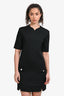 Versace Black Virgin Wool Shift Dress with Bows Size 38