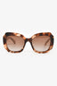 Prada Brown Tortoiseshell Oversized Square Sunglasses