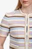 Veronica Beard Brown/Purple Cotton 'Wyatt' Top Size 2
