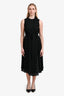 Vince Black/White Polka Dot Double Layered Sleeveless Dress Size S