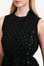 Vince Black/White Polka Dot Double Layered Sleeveless Dress Size S