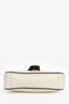 Gucci Cream/Navy Leather Marmont Small Shoulder Bag