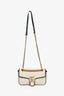 Gucci Cream/Navy Leather Marmont Small Shoulder Bag