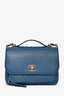 Pre-Loved Chanel™ 2018 Blue Caviar Leather Business Affinity Top Handle Bag