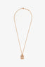 Hermès 18K Rose Gold Amulettes Constance Pendant Necklace