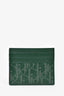 Christian Dior 2021 Green Oblique Leather Card Holder