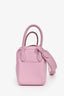 Hermès 2022 Mauve Sylvestre Clemence Leather Mini Lindy