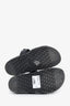 Hermès Black Leather Star Embroidered Chypre Sandal Size 37