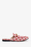 Gucci Red GG Canvas Horsebit Princetown Slip-on Loafer Size 36