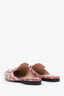 Gucci Red GG Canvas Horsebit Princetown Slip-on Loafer Size 36