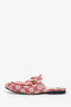 Gucci Red GG Canvas Horsebit Princetown Slip-on Loafer Size 36
