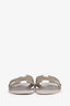 Hermès Etoupe Epsom Leather Oran Sandals Size 35