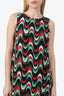 M Missoni Black/Multicolour Silk Patterned Sleeveless Dress Size 6