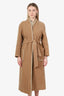 Ba&Sh Beige Wool Gotcha Belted Coat Size 0