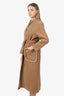 Ba&Sh Beige Wool Gotcha Belted Coat Size 0