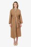 Ba&Sh Beige Wool Gotcha Belted Coat Size 0