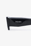 Prada Black 'Symbole' Rectangular Sunglasses