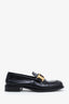 Prada Black Leather Round Toe Loafers Size 37.5