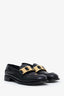 Prada Black Leather Round Toe Loafers Size 37.5
