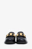Prada Black Leather Round Toe Loafers Size 37.5