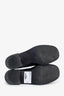 Prada Black Leather Round Toe Loafers Size 37.5