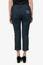 Pre-Loved Chanel™ 05C Blue Denim Pearl CC Embellished Jeans Size 38