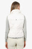 Burberry London White Down Zip Vest Size S