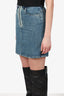 Miu Miu Blue Denim Mini Skirt Size 38