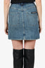 Miu Miu Blue Denim Mini Skirt Size 38