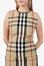 Burberry Check Tweed 'Bouclé' Mini Dress Size 4
