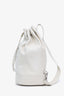Loewe White Leather 'Anton' Backpack With Pouch