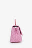 Pre-Loved Chanel™ 23P Pink Caviar Medium Coco Top Handle Bag With Strap