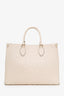 Louis Vuitton Cream Monogram Empreinte Leather OnTheGo MM
