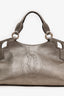 Cartier Silver Metallic Leather 'Marcello' De Cartier Shoulder Bag