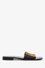 Christian Dior Black 'Revolution' Logo Slide Sandals Size 35