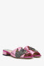 Gucci Pink Satin Crystal Embellished Sandals Size 35.5