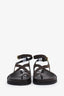 A.Emery Merlot Suede/Leather Jalen Slim Sandals Size 39