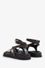 A.Emery Merlot Suede/Leather Jalen Slim Sandals Size 39