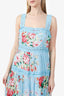 Hemant and Nandita Blue Tula Sleeveless Maxi Dress Size XL