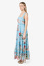 Hemant and Nandita Blue Tula Sleeveless Maxi Dress Size XL