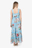Hemant and Nandita Blue Tula Sleeveless Maxi Dress Size XL