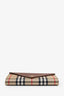 Burberry Beige/Brown House Check Hannah Envelope Wallet On Strap